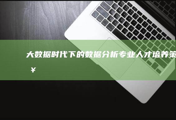 大数据时代下的数据分析专业人才培养策略